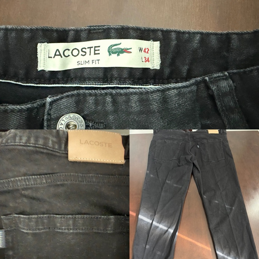 Lacoste Charcoal Slim Fit Trousers